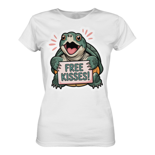 Schnappschildkröte 'Free Kisses!' - Ladies Premium Shirt