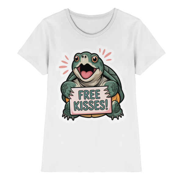 Schnappschildkröte 'Free Kisses!' - Ladies Premium Shirt