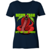 HAWK TUAH - Spit on that thing! - RED - - Ladies V-Neck Shirt