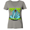 HAWK TUAH! Spit on that thing! - blue - - Ladies V-Neck Shirt