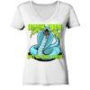 HAWK TUAH! Spit on that thing! - blue - - Ladies V-Neck Shirt