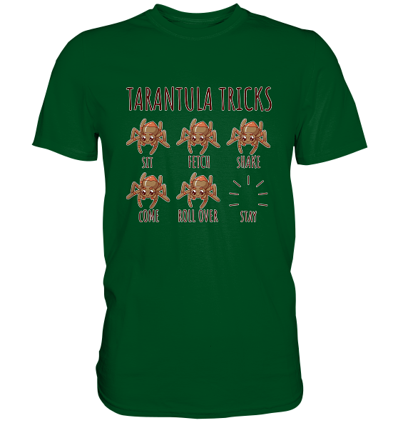 front-premium-shirt-004920-558x.png Tarantula Tricks - Sitz, Platz, bleib! - Premium Shirt