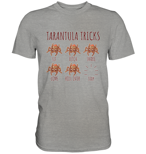 front-premium-shirt-9b9d9d-558x.png Tarantula Tricks - Sitz, Platz, bleib! - Premium Shirt