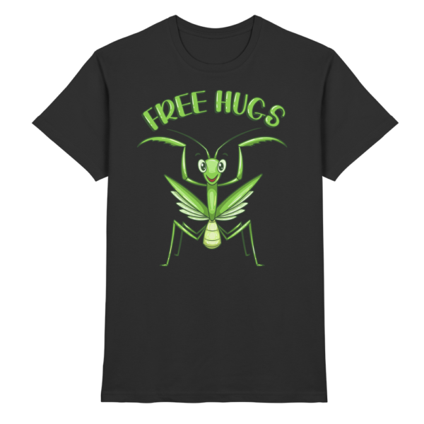 'Free Hugs' - Gottesanbeterin - Premium Shirt Unisex/Herren