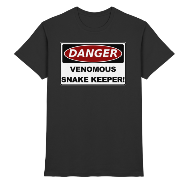 Warnschild: Danger! Venomous Snake Keeper! - Premium Shirt