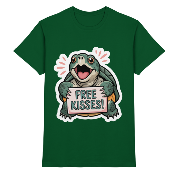 Schnappschildkröte 'Free Kisses!' - Premium Shirt Unisex/Herren