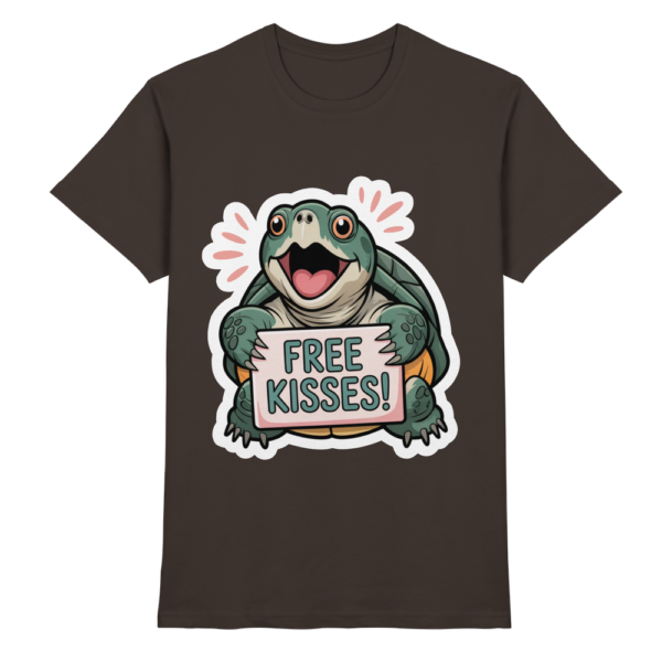 Schnappschildkröte 'Free Kisses!' - Premium Shirt Unisex/Herren