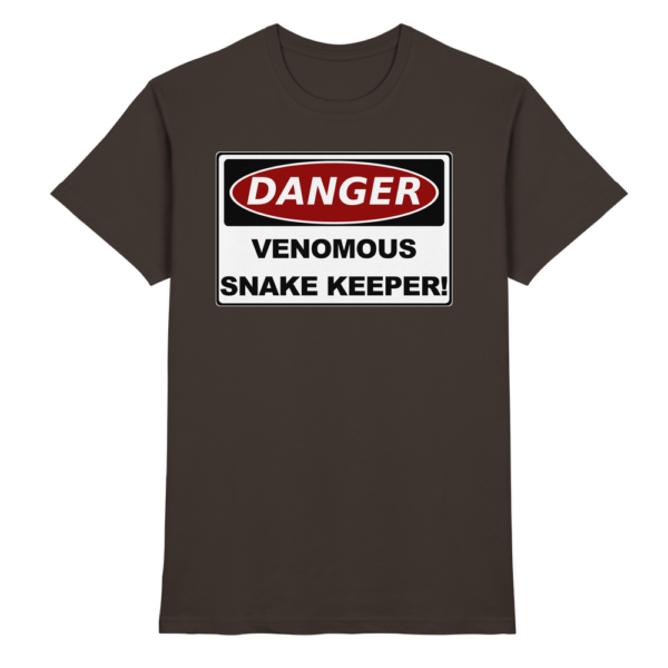Warnschild: Danger! Venomous Snake Keeper! - Premium Shirt