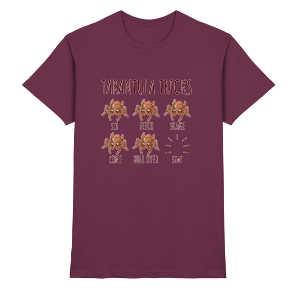 front-premium-shirt-burgundy-368-b9d9-1000x.png Tarantula Tricks - Sitz, Platz, bleib! - Premium Shirt