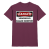 Warnschild: Danger! Venomous Snake Keeper! - Premium Shirt