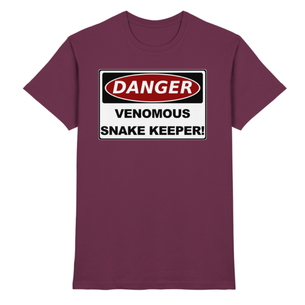 Warnschild: Danger! Venomous Snake Keeper! - Premium Shirt