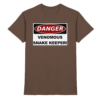 Warnschild: Danger! Venomous Snake Keeper! - Premium Shirt