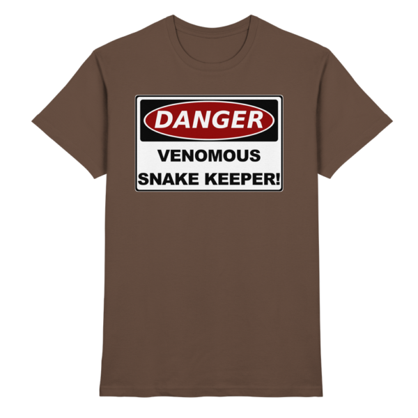 Warnschild: Danger! Venomous Snake Keeper! - Premium Shirt