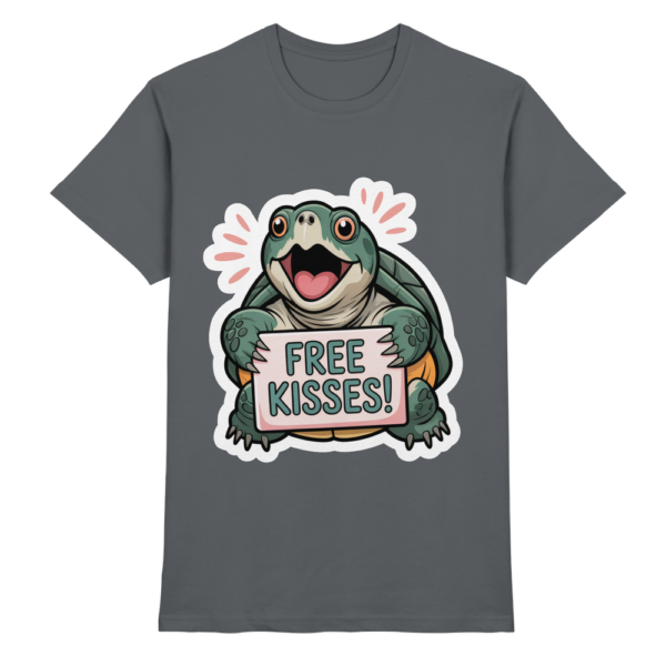 Schnappschildkröte 'Free Kisses!' - Premium Shirt Unisex/Herren