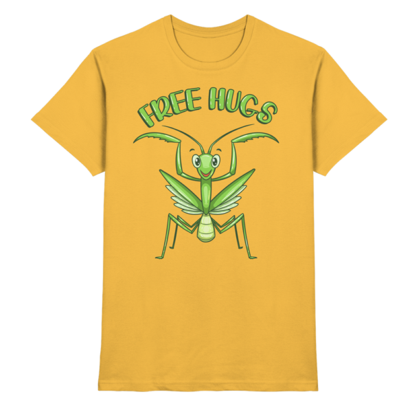 'Free Hugs' - Gottesanbeterin - Premium Shirt Unisex/Herren