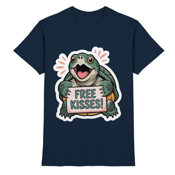 Schnappschildkröte 'Free Kisses!' - Premium Shirt Unisex/Herren