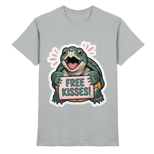 Schnappschildkröte 'Free Kisses!' - Premium Shirt Unisex/Herren