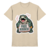 Schnappschildkröte 'Free Kisses!' - Premium Shirt Unisex/Herren