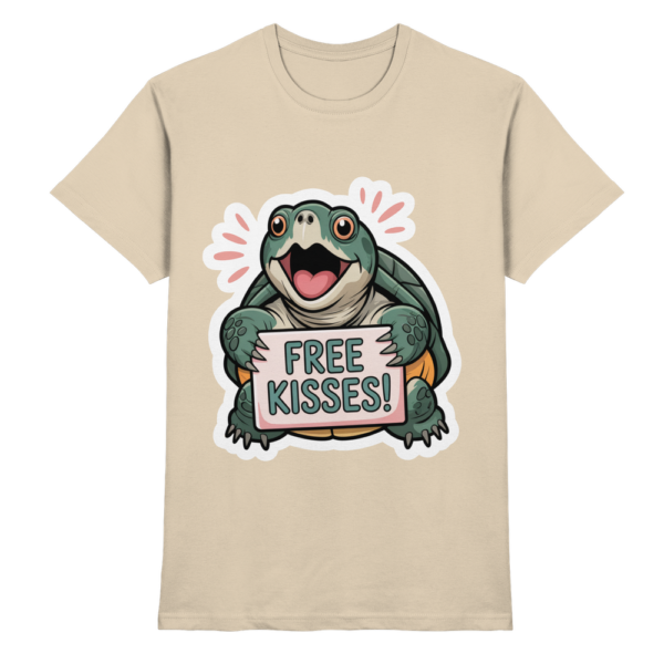 Schnappschildkröte 'Free Kisses!' - Premium Shirt Unisex/Herren