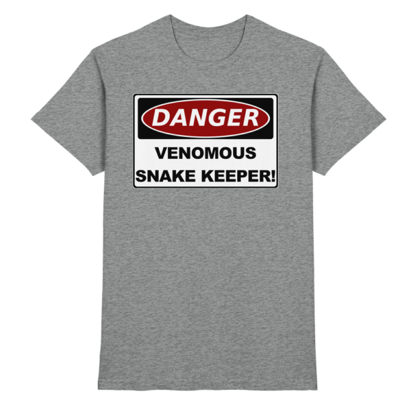 Warnschild: Danger! Venomous Snake Keeper! - Premium Shirt