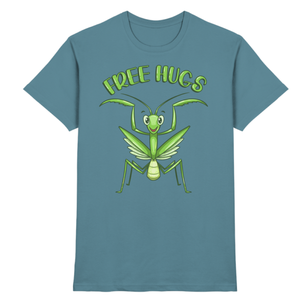 'Free Hugs' - Gottesanbeterin - Premium Shirt Unisex/Herren