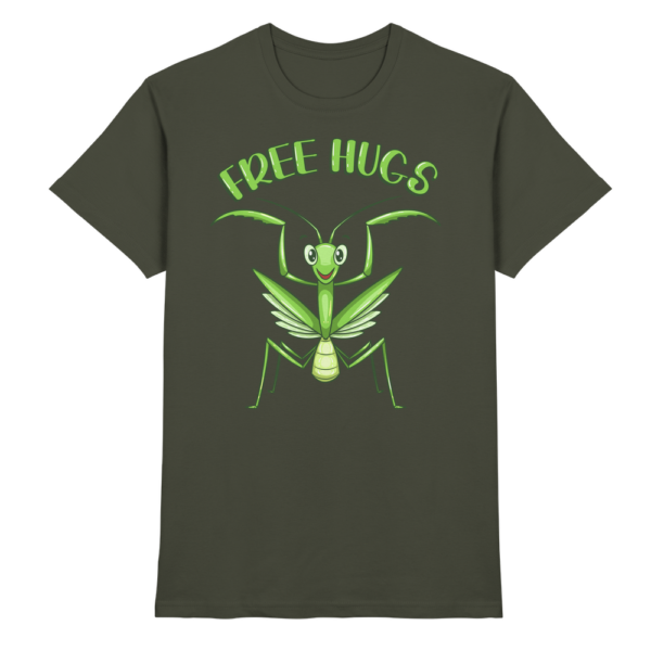 'Free Hugs' - Gottesanbeterin - Premium Shirt Unisex/Herren