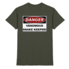 Warnschild: Danger! Venomous Snake Keeper! - Premium Shirt