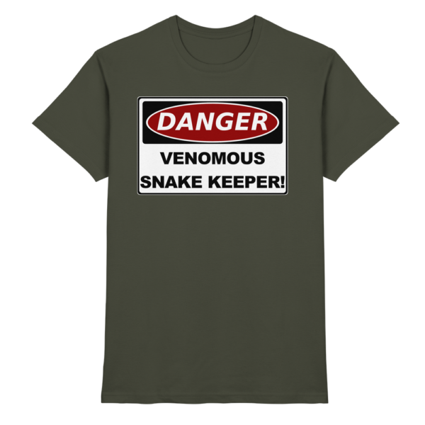 Warnschild: Danger! Venomous Snake Keeper! - Premium Shirt