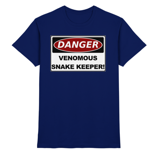 Warnschild: Danger! Venomous Snake Keeper! - Premium Shirt