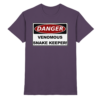 Warnschild: Danger! Venomous Snake Keeper! - Premium Shirt