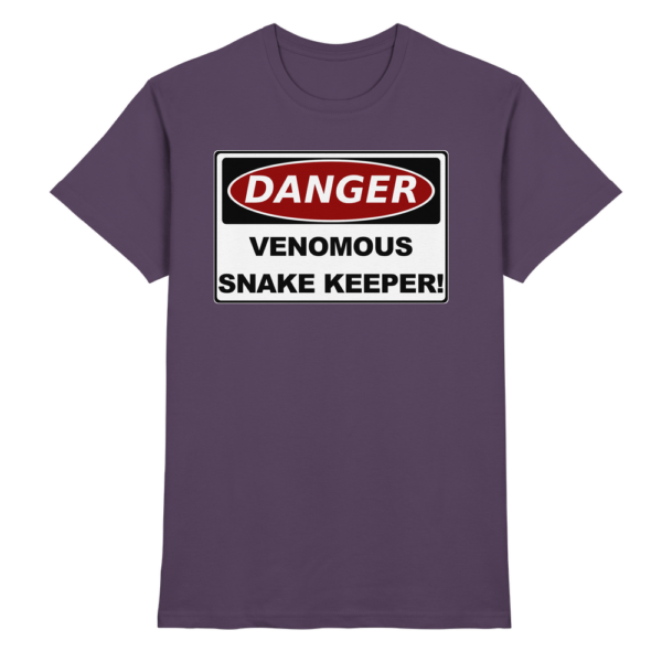 Warnschild: Danger! Venomous Snake Keeper! - Premium Shirt