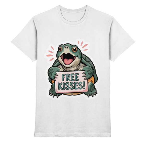 Schnappschildkröte 'Free Kisses!' - Premium Shirt Unisex/Herren