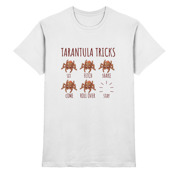 front-premium-shirt-white-368-b9d9-1000x.png Tarantula Tricks - Sitz, Platz, bleib! - Premium Shirt