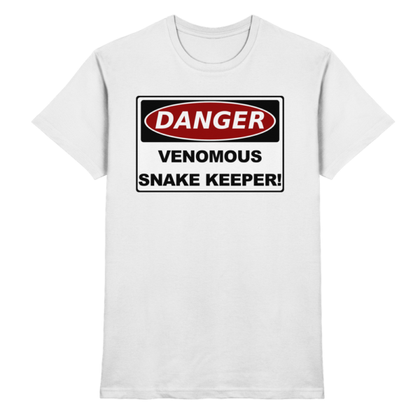 Warnschild: Danger! Venomous Snake Keeper! - Premium Shirt