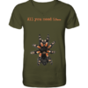 front-v-neck-shirt-4c4b30-558x.png All you need is... tarantula - V-Neck Shirt