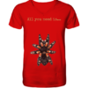front-v-neck-shirt-d30b0d-558x.png All you need is... tarantula - V-Neck Shirt