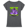 HAWK TUAH - Spit on that thing! - PURPLE - - Womens Extended Shoulder T-Shirt