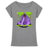 HAWK TUAH - Spit on that thing! - PURPLE - - Womens Extended Shoulder T-Shirt