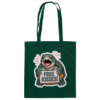 Schnappschildkröte 'Free Kisses!' - Baumwolltasche
