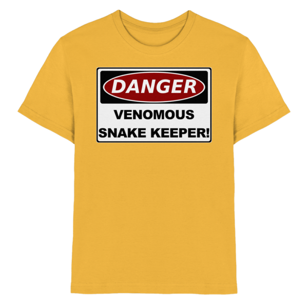 Warnschild: Danger! Venomous Snake Keeper! - Kinder Premium Shirt