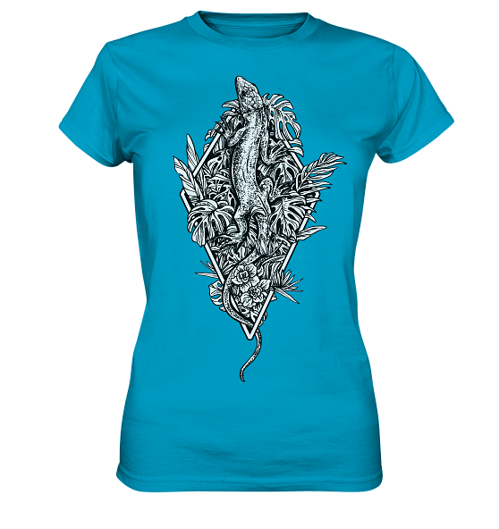 Baumeidechse Geometric Art - Damen Premium Shirt