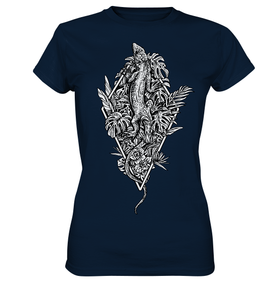 Baumeidechse Geometric Art - Damen Premium Shirt