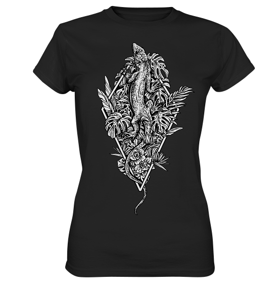 Baumeidechse Geometric Art - Damen Premium Shirt