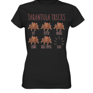 front-ladies-premium-shirt-272727-558x-8.png Vogelspinnen Tricks - Sitz, Platz, bleib! - Damen Premium Shirt