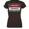 Warnschild: Danger! Venomous Snake Keeper! - Damen Premium Shirt