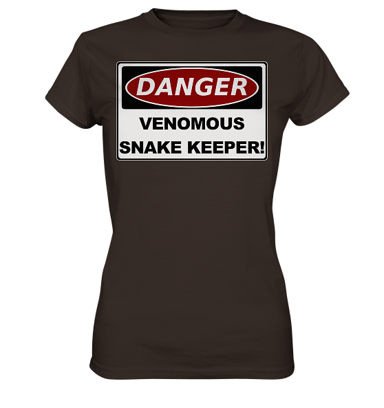 Warnschild: Danger! Venomous Snake Keeper! - Damen Premium Shirt