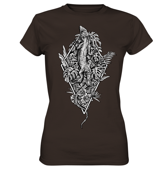Baumeidechse Geometric Art - Damen Premium Shirt