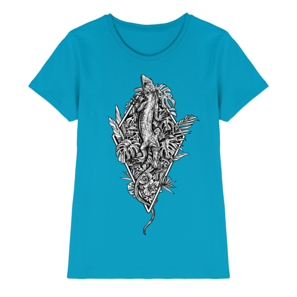 Baumeidechse Geometric Art - Damen Premium Shirt