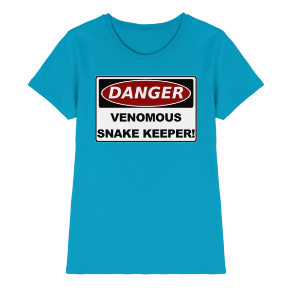 Warnschild: Danger! Venomous Snake Keeper! - Damen Premium Shirt