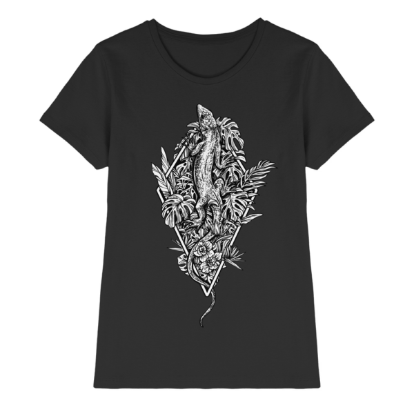 Baumeidechse Geometric Art - Damen Premium Shirt